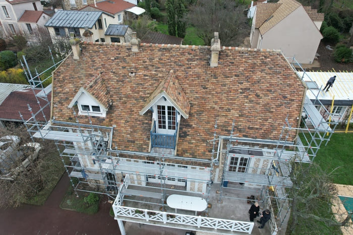 Remplacement complète de toiture ardoise (94)